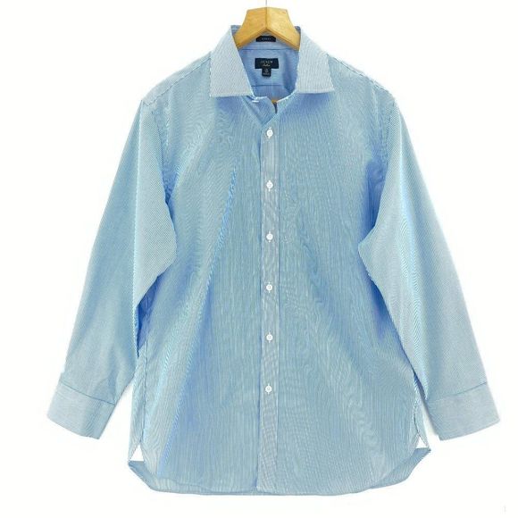 J. Crew Striped Blue Formal Button Up Shirt NWT - Picture 1 of 5